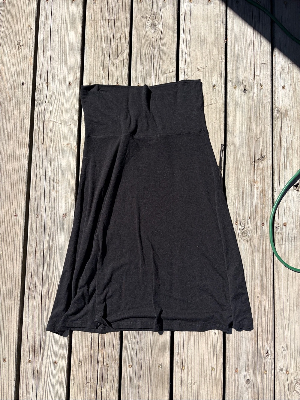 Old Navy Black A-Line Midi Skirt